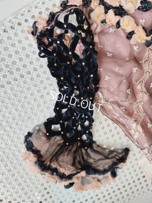 画像8: 布花装飾アンティークボディス