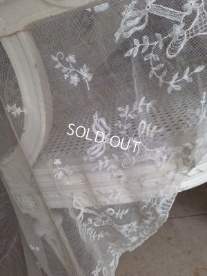 画像3: アンティークノルマンディレースベッドスプレッド