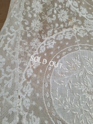 画像19: アンティークノルマンディレースベッドスプレッド