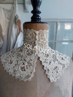 画像2: アンティークレース付け襟