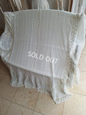 画像2: アンティークレースクロス