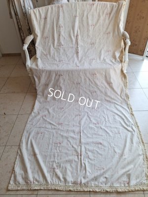 画像2: アンティークローズガーランド柄カーテン