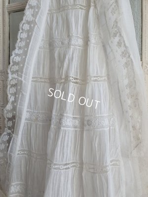 画像10: アンティークレースベビードレス