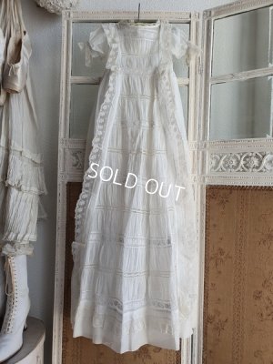 画像2: アンティークレースベビードレス