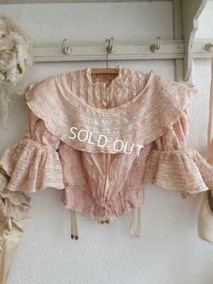 画像2: アンティークフレンチフローラル柄ボディス