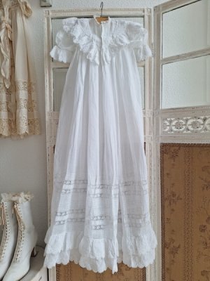 画像3: アンティーク洗礼式用ベビードレス