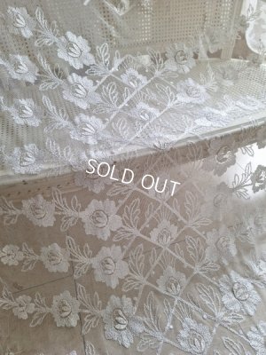 画像3: アンティークレースベッドスプレッド