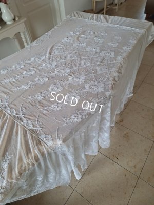 画像8: アンティークレースベッドスプレッド