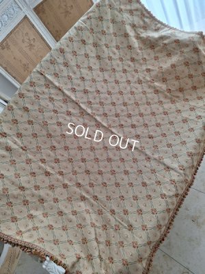 画像3: アンティーク花かご柄フレンチカーテン