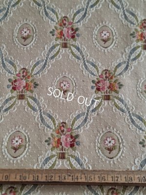 画像7: アンティーク花かご柄フレンチカーテン