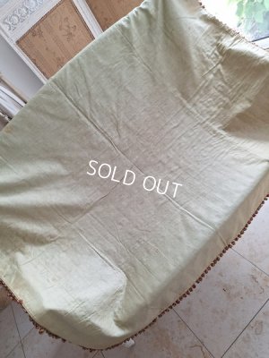 画像10: アンティーク花かご柄フレンチカーテン