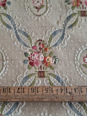 画像21: アンティーク花かご柄フレンチカーテン