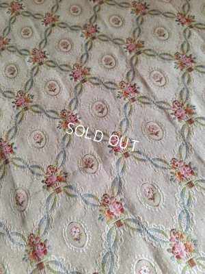 画像34: アンティーク花かご柄フレンチカーテン