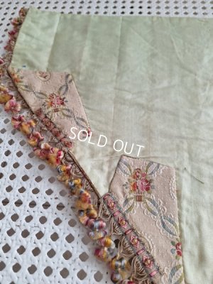 画像47: アンティーク花かご柄フレンチカーテン