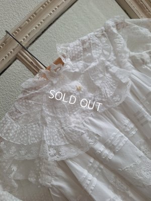 画像10: アンティークレースベビードレス