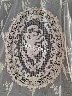 画像2: アンティークエンジェルとすずらんのレースクロス