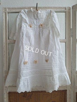 画像16: アンティークレースベビードレス