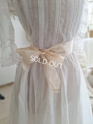 画像29: アンティークチュールペチコート付ロングスカート