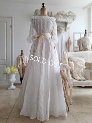 画像28: アンティークチュールペチコート付ロングスカート