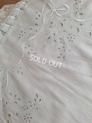 画像6: アンティークリボン装飾レースクロス