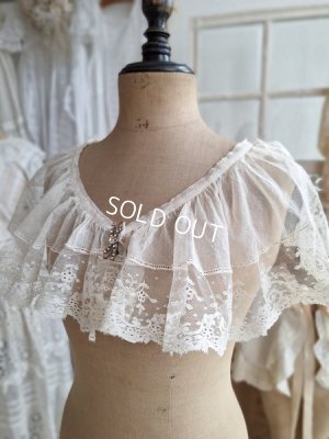 画像2: アンティークレース付け襟