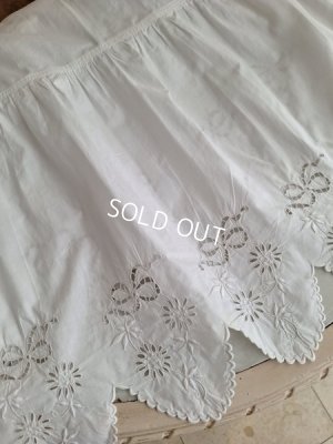 画像10: アンティークレースペチコート