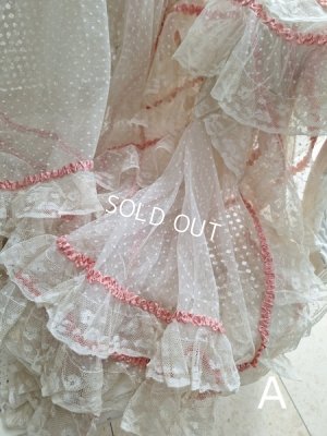 画像7: リボン装飾アンティークレースカーテン