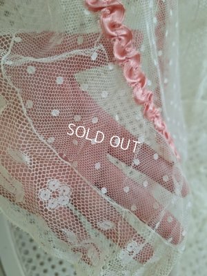 画像15: リボン装飾アンティークレースカーテン