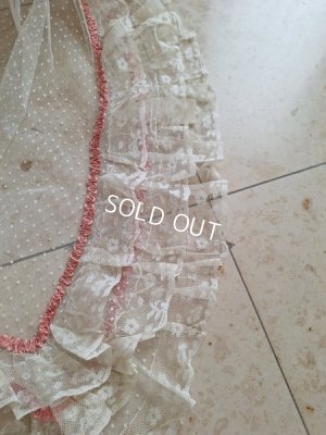 画像12: リボン装飾アンティークレースカーテン
