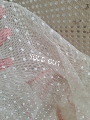 画像19: リボン装飾アンティークレースカーテン