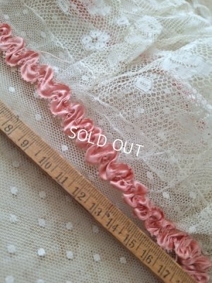 画像11: リボン装飾アンティークレースカーテン