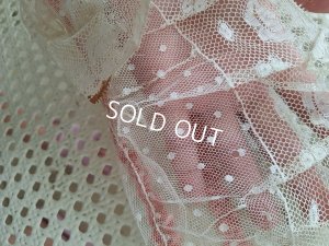 画像23: リボン装飾アンティークレースカーテン