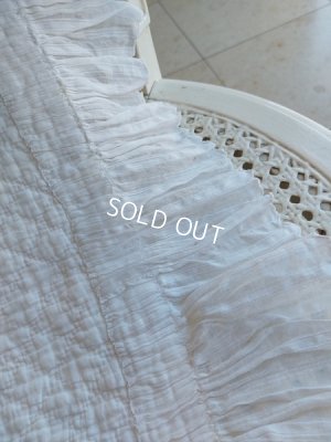 画像10: アンティークフレンチ白いキルト