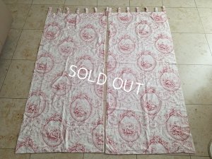 画像35: アンティークトワルドジュイペアカーテン150×68