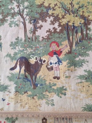 画像6: 赤ずきんちゃん柄生地