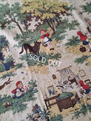 画像2: 赤ずきんちゃん柄生地