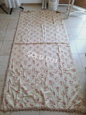 画像3: アンティークローズ柄フレンチカーテン