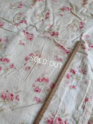 画像28: アンティークローズ柄フレンチカーテン