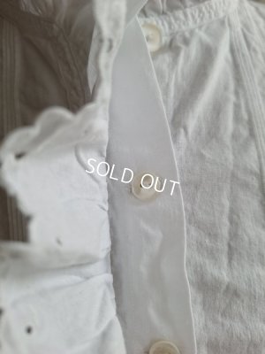 画像8: アンティークコットンリネンブラウス　