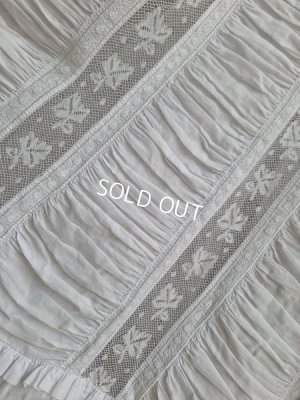 画像6: アンティークレース洗礼式ベビードレス