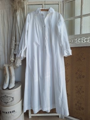 画像17: アンティークリネンナイトドレス