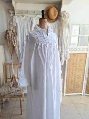 画像2: アンティークリネンナイトドレス