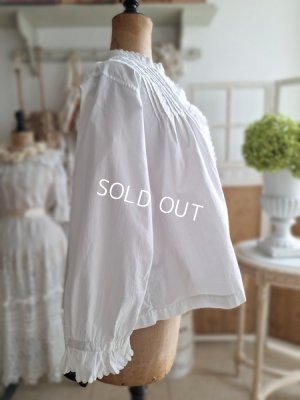 画像3: アンティークコットンリネンブラウス