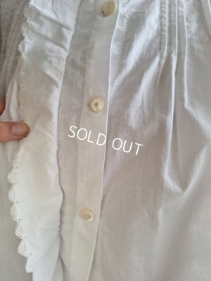 画像9: アンティークコットンリネンブラウス