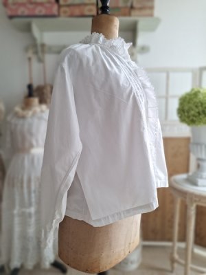 画像9: アンティークコットンリネンブラウス