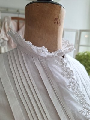 画像8: アンティークコットンリネンブラウス