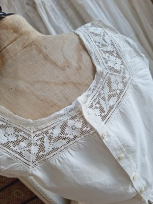 画像10: アンティークコットンキャミソール