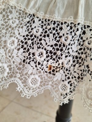 画像17: アンティークレースベビーケープ