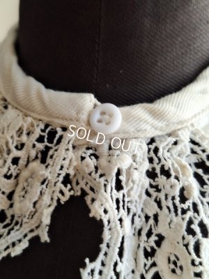 画像14: アンティークレースベビーケープ