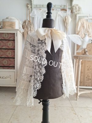 画像15: アンティークレースベビーケープ